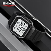 cheap Digital Watches-SKMEI Ins Wind Square Multi functional Waterproof Electronic Watch for Male and Female Students