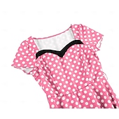 cheap Dresses-Retro Vintage 1950s Dress Swing Dress Polka dots Women&#039;s Carnival Masquerade Daily Wear Bachelorette Party Adults&#039; Dress Homecoming Dresses