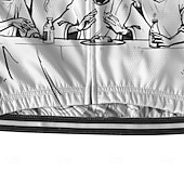 abordables Maillots pour hommes-Homme Maillot Velo Cyclisme Manche Courte Cyclisme Tee-shirt Maillot avec 3 poches arrière VTT Vélo tout terrain Respirable Séchage rapide Conception anatomique Mèche Blanche Bleu Graphic Des sports