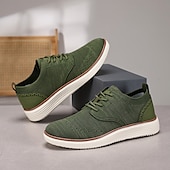 cheap Men&#039;s Sneakers-Men&#039;s Breathable Knit Brogue Sneakers - Casual Lace-Up Lightweight Shoes for Daily Wear &amp; Walking