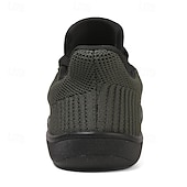 billiga Vardagssneakers-barfota vardagssneakers för män - modern svart, andningsbar mesh, komfortsula - lämplig för dagligt bruk och lätta sporter