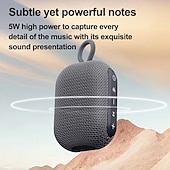 abordables Altavoces-Altavoces Bluetooth portátiles con sonido envolvente 360 para ciclismo y deportes al aire libre, mini subwoofer inalámbrico impermeable para coche, batería de larga duración