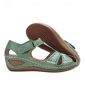 cheap Comfort Sandals-Women&#039;s Casual Comfort Sandals – Vintage Arch Support Velcro Walking Sandals with Hollow Design for Summer &amp; Outdoor Wear