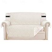cheap Sofa Cover-Waterproof Couch Cover for Cushion Couch Sofa Cover for Dogs Water Resistant Furniture Protector Cover with Foam Sticks Elastic Straps for Pet Cat