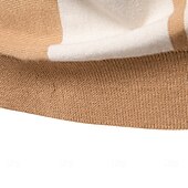cheap Men's Elite Polo-Men's Polo Knit Polo Sweater Formal Work Turndown Short Sleeve Striped Vertical Stripes Stripe Buttons Spring Black Khaki Polo