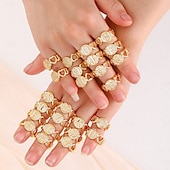 voordelige Geschenken-gepersonaliseerde letterring, cadeau voor moeder, 18k vergulde koperen ring, glad hartontwerp, verstelbare open band met zirkoon, stijlvolle en veelzijdige sieraden voor vrouwen