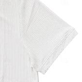 abordables Camiseta informal tipo henley-Hombre Camiseta con botones Camiseta Henley Shirt Tee Manga Corta Henley Verano Primavera Plano Moda Design Básico Jacquard Vacaciones Calle Noche Negro Blanco Rojo Camiseta superior para hombre