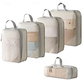 economico deposito bagagli e viaggi-Cubi di imballaggio a compressione per riporre i bagagli da viaggio e salvaspazio per l&#039;organizzatore dello zaino, set da 10 pezzi per dispositivi digitali, articoli da toeletta, trucco, vestiti,