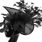 Недорогие Фасцинаторы-Головной убор тканевая федора шляпа для скачек винтажная милая с цветочным головным украшением