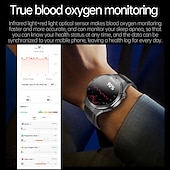 abordables Relojes inteligentes-696 ET456 Reloj inteligente 1.56 pulgada Smartwatch Reloj elegante Bluetooth ECG + PPG Podómetro Recordatorio de Llamadas Compatible con Android iOS Hombre Llamadas con Manos Libres Recordatorio de