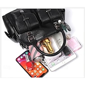 economico Borsette e borse tote-borsa da donna in similpelle blu – elegante borsa a tracolla di grande capienza con tasche per lavoro e viaggio