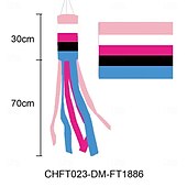 cheap Garden Flags, Banner-June Pride Month Rainbow Column Windsock Flag Fly in Breeze Outdoor Hanging Colorful LGBT+ Parade Garden Decorative Flag with Rainbow Long Tails Happy Pride