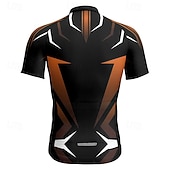 cheap Men's Jerseys-Men's Cycling Jersey Geometric Short Sleeve Bike Tee Tshirt Jersey with 3 Rear Pockets Mountain Bike MTB Quick Dry Anatomic Design Wicking Breathable Sports Yellow Red Blue Clothing Apparel