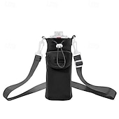 billiga bagage- och reseförvaring-vattentät nylon crossbody-väska för vattenflaskor för utomhusresor, bärbar flaskskyddsväska med axelrem (vattenflaska ingår ej)