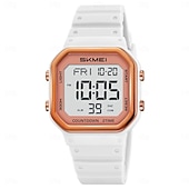 cheap Digital Watches-SKMEI Ins Wind Square Multi functional Waterproof Electronic Watch for Male and Female Students