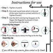 cheap Garden Flags, Banner-Garden Flag Stopper and Clip Waterproof Powder-Coated Paint for House Flags,Decorative Yard Seasonal Flags 1PC