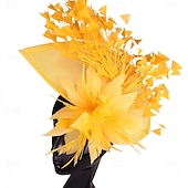 Недорогие Фасцинаторы-Головной убор тканевая федора шляпа для скачек винтажная милая с цветочным головным украшением