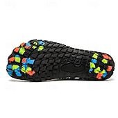 economico Sneakers Casual-scarpe da ginnastica da uomo a piedi nudi - rosso brillante, suola robusta, design senza lacci - perfette per escursioni e avventure all'aria aperta