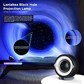abordables Décorations et veilleuses-Projecteur de galaxie projecteur d&#039;étoiles avec trou noir interstellaire et étoiles vertes et rouges en mouvement pour la décoration de la chambre cadeaux de fête veilleuse LED pour chambre