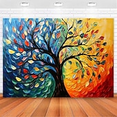 baratos Tapeçaria da Árvore da Vida-Árvore da Vida Tapeçaria Pendura Arte de Parede Grande Tapeçaria Mural Decor Fotografia Fundo Cobertor Cortina Decoração de Casa Quarto Sala de Estar Estilo Pintura