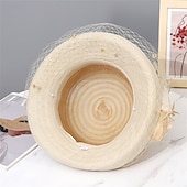 ieftine pălării de petrecere-Pălării pălărie de soare din organza vacanță petrecere de ceai curse de cai cocktail elegantă vintage cu accent floral de accesorii pentru cap