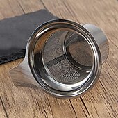 cheap Drinkware-Tea Infuser for Loose Tea Extra Fine Mesh Tea Strainer Stainless Steel Tea Steeper with Large Capacity Easy to Clean Single Handle for Hanging on Mugs Cups Teapot