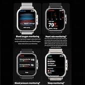tanie Smartwatche-696 D8 Inteligentny zegarek 2.01 in Inteligentny zegarek Bluetooth EKG + PPG Krokomierz Powiadamianie o połączeniu telefonicznym Kompatybilny z Android iOS Damskie Męskie Odbieranie bez użycia rąk