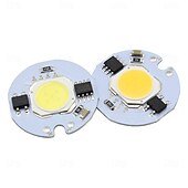 preiswerte Leuchtbirnen-10 Stück COB LED-Lichtchip-Perlen 3 W 5 W 7 W 10 W 220 V LED-Lampen-Chips Licht Smart IC-Treiber passend für DIY LED-Strahler Flutlicht