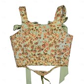 cheap Corsets-Retro Vintage Rococo Medieval Corset Vest Bustier Viking Celtic Knight Elven Lace up Floral Fancy Dress Women&#039;s Celtic Fantasy Halloween Carnival Performance Party LARP Adults&#039; Corset