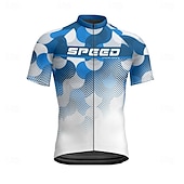 abordables Maillots pour hommes-Homme Maillot Velo Cyclisme Manche Courte Cyclisme Tee-shirt Maillot avec 3 poches arrière VTT Vélo tout terrain Respirable Séchage rapide Conception anatomique Mèche Rose foncé Pourpre foncé Rouge