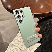 olcso Samsung-tokok-telefon Ügy Kompatibilitás Samsung Galaxy S25 S25 Plus S25 Ultra Fekete tok Állvánnyal Ütésálló Retro PC