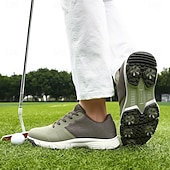 olcso Férfi golfcipők-Férfi Tornacipők Golfcipő Mikroszálas Vízálló Kényelmes Csúszásmentes Fűzős Fekete / fehér Sárga Kék