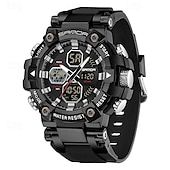 abordables Relojes digitales-SANDA Hombre Reloj Digital Esfera Grande Al Aire Libre Deportes Moda Luminoso Despertador Calendario Cronógrafo Silicona Reloj