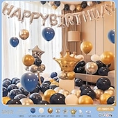 cheap Birthday Party Supplies-Birthday Party Scene Decoration Set - Multicolor Balloons with &#039;Happy Birthday&#039; Balloons Banner