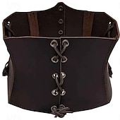 abordables Accessoires et plus-Rétro Vintage Punk &amp; Gothique Médiéval Bustier Sous Poitrine Déguisement Homme Carnaval Mascarade Carnaval Performance Mascarade Adulte Corset