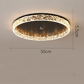 Недорогие Потолочные светильники с диммером-50 cm Диммируемая Потолочные лампы Металл Акрил Современное Северный стиль 220-240Вольт