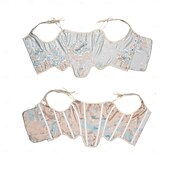 olcso Fűzők-Retró Középkori Reneszánsz Fűző Prsluk Bustier Női Kelta Fantasy Mindszentek napja Farsang Álarcos mulatság Parti Alkalmi / Napi LARP Felnőttek Fűző