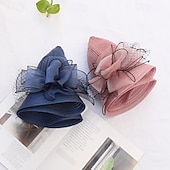 preiswerte Partyhut-Kopfstück Organza Hochzeit Abendgesellschaft Elegant Hochzeit Mit Tüll Kopfschmuck Kopfbedeckung