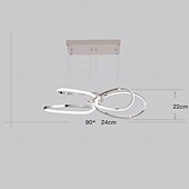 olcso Függőfények-90 cm Geometriai formák Függőlámpák Fém Művészeti stílus Galvanizált Festett felületek Kortárs 110-120 V 220-240 V