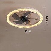 cheap Dimmable Ceiling Lights-52 cm Dimmable Ceiling Fan Metal Acrylic Modern Nordic Style 110-120V 220-240V
