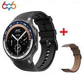 abordables Montres connectées-696 DTWatchX Montre intelligente 1.43 pouce Smartwatch Montre Connectée Bluetooth Podomètre Rappel d&#039;Appel Moniteur de Sommeil Compatible avec Android iOS Femme Hommes Mode Mains-Libres Rappel de