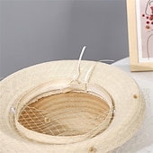 ieftine pălării de petrecere-Pălării pălărie de soare din organza vacanță petrecere de ceai curse de cai cocktail elegantă vintage cu accent floral de accesorii pentru cap