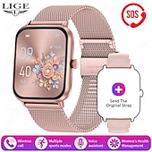 preiswerte Smartwatch-LIGE BW0903 Smartwatch Fitness Tracker Herzfrequenzmonitor Bluetooth Android iOS wasserdicht 1,96&quot;