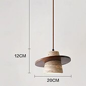 economico Luci a sospensione-20 cm Design di Lanterna a Sospensione Forme Geometriche Lampada a sospensione Pietra Stile Artistico Stile Vintage Stile Moderno Vintage Rustico 110-120V 220-240V