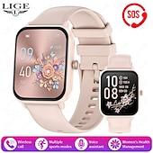 preiswerte Smartwatch-LIGE BW0903 Smartwatch Fitness Tracker Herzfrequenzmonitor Bluetooth Android iOS wasserdicht 1,96&quot;