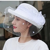 billiga Fascinatorer &amp; Hattar-1950-talets retro vintage hatt kvinnor alla hjärtans dag derby Ascot hästtävling festival vuxen hatt alla årstider