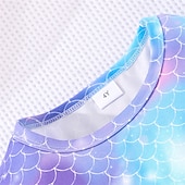 economico Costumi da Ragazza-Settimana del libro 2026 Vestito per bambine Unicorno Manica corta Moda casual per esterni Adorabile Abito casual lungo fino al ginocchio in poliestere Abito trapezio Estate 4 anni+ Rosa chiaro Bianco Rosa