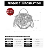abordables Accessoires et plus-Punk &amp; Gothique Steampunk Sac Sac à Bandoulière Rivet Equipement Déguisement Femmes Halloween Carnaval Soirée Décontracté Quotidien LARP Adulte Sac