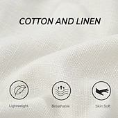 abordables Chemises-Femmes Chemisier Chemises en coton et lin Uni Moderne Occasionnel Manche Courte Col ras du cou Hauts Réguliers Fête Sortir Boutons Blanche Jaune Vert Véronèse Vert Été