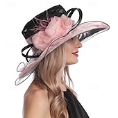 olcso Fascinatorok és kalapok-1950-es évek Retro Vintage Derby Kalap Egyházi Kalap Kentucky Derby Kalap Úrnő Nemes Asszony Női Valentin-napi Derby Ascot Lóverseny Fesztivál Felnőtt Kalap Tavasz  Nyár
